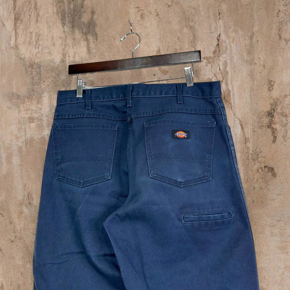 Vintage Dickies Carpenter Pants Navy Blue Relaxed Dungarees Work Painters 90s - Picture 1 of 6